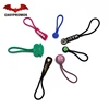 Embossed logo customized rubber silicone zipper pull for ski suit garment