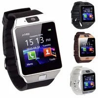 

2019 Black Electronic Wrist Watches Digital Fitness Bracelet dz09 Touch Smartwatch Android