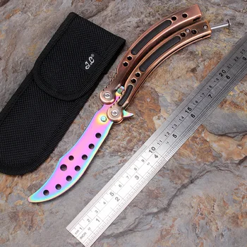 蝴蝶训练刀褪色csgo 不锈钢刀cs Go 计数器罢工karambit 钛balisong 刀沉闷工具没有边缘 Buy 蝴蝶训练刀 Csgo 刀 Balisong 刀product On Alibaba Com