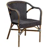 French style bamboo rattan paris chair Albi bistro armchair