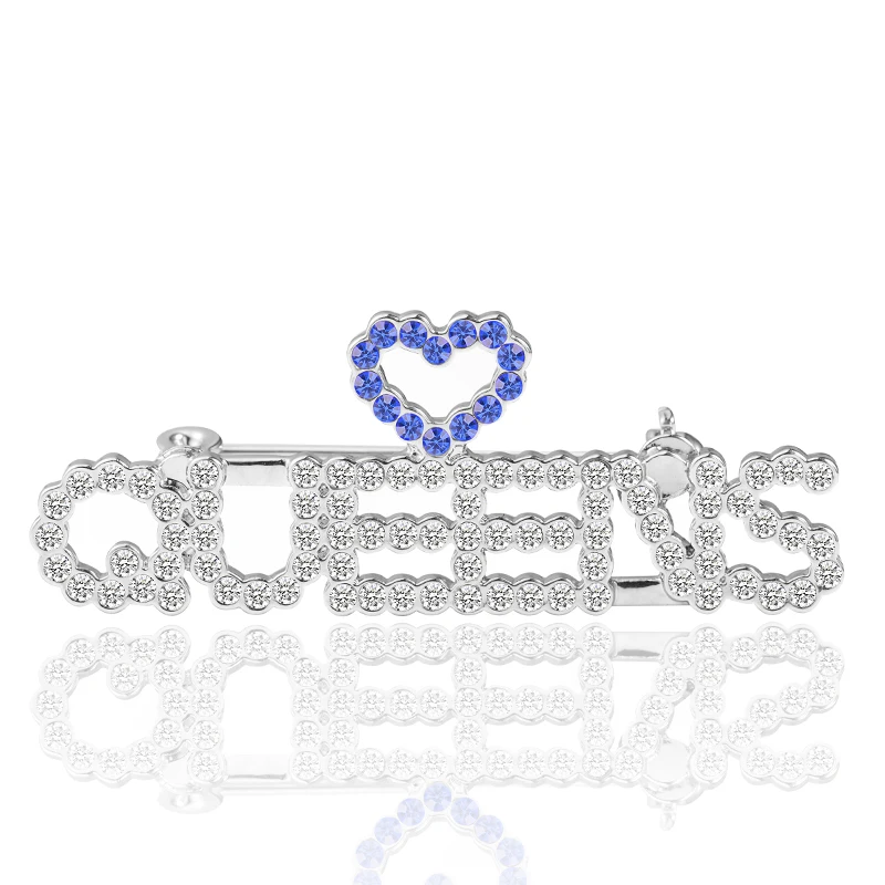 Guangzhou Factory Custom Letter Rhinestone Brooch Pins,Rhinestone Word