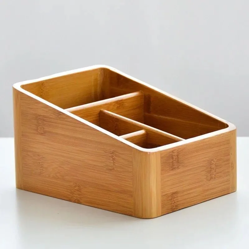 Cheap Wooden cosmetic organizer Bamboo Fiber Home Use Cosmetic Organizer Box
