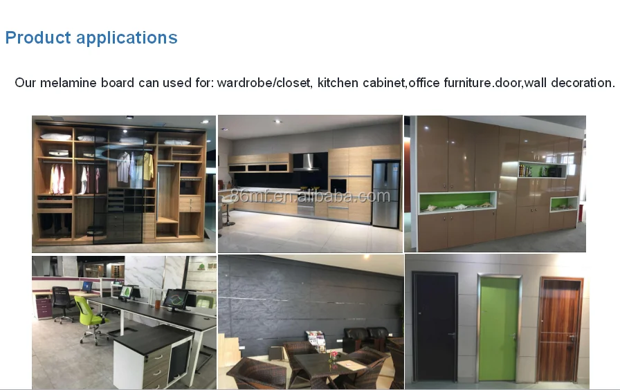 Color Del Grano De Madera Melamina Tablero Mdf/partículas/madera