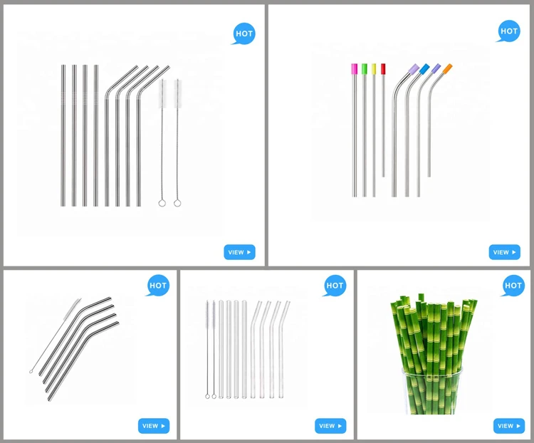 Stainless Steel Straw Set Straw Cleaning Brush Eco Friendly Straw Buy Eco Friendly Straw