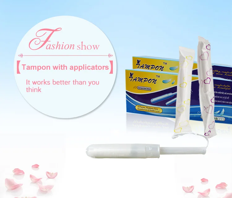 Disposable Soft Cotton Tampons Menstrual Applicator Tampons Buy