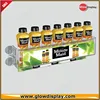 GlowDisplay Acrylic Cooler Door Rack for Snack Candy Food Energy Drink Bottle