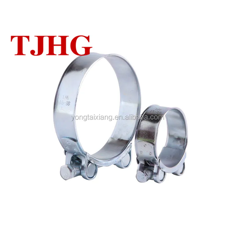 
High-quality Robust heavy duty hose clamp with solid nut 