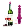 WS02 Natural Rubber Gasket Chess Part Vodka Whisky Champagne Silicone Wine Bottle Cork Cap Stopper Set