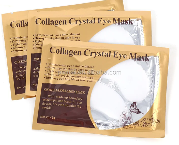 

Freeshipping Gold Crystal Collagen moisturize anti-wrinkle Eye mask, N/a
