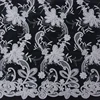 Free sample embroidered 3D French lace fabric white bridal chantilly lace for wedding dress