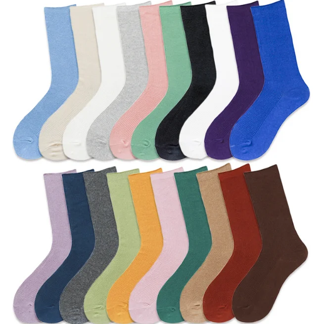 

2018 Hot Sale Leisure plain Women Socks Fashionable Socks