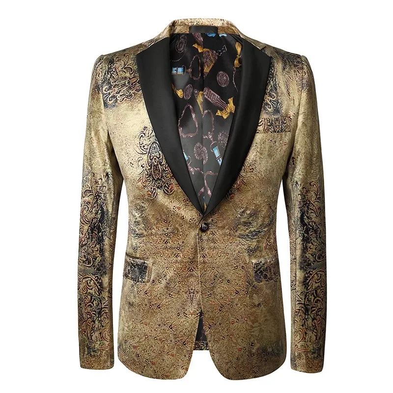 

gold color men suit, Request