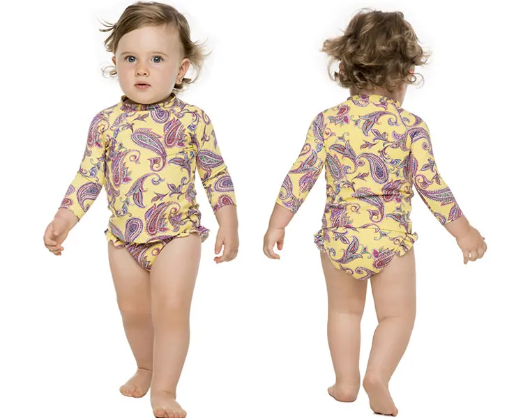 Fashion Toddler Girls Beachwear Long Sleeve Baby Girl Swimsuit Buy