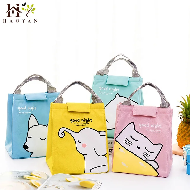 

Factory Custom Made Tote Cute Insulated Kids School Waterproof Insulation Lunch Bag, Colors