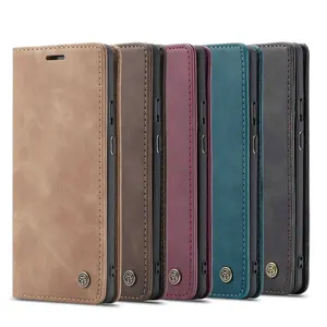 Online Free Shipping for One Plus 7 pro Case Business Style Standing Leather Wallet Cell Phone Case Cover for One Plus 7 6 2