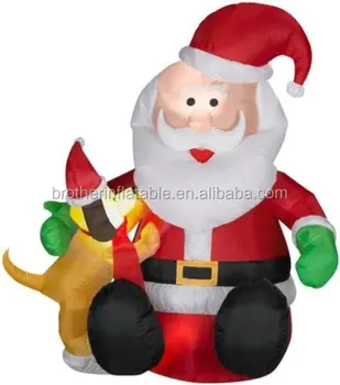 Factory Price Lowes Inflatables Christmas Santa Claus For Outdoor