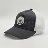 Oem Newest Model Mesh Truck Cap,Custom Your Brand Trucker Caps,Gray Woven Patch 5 Panel Trucker Hats