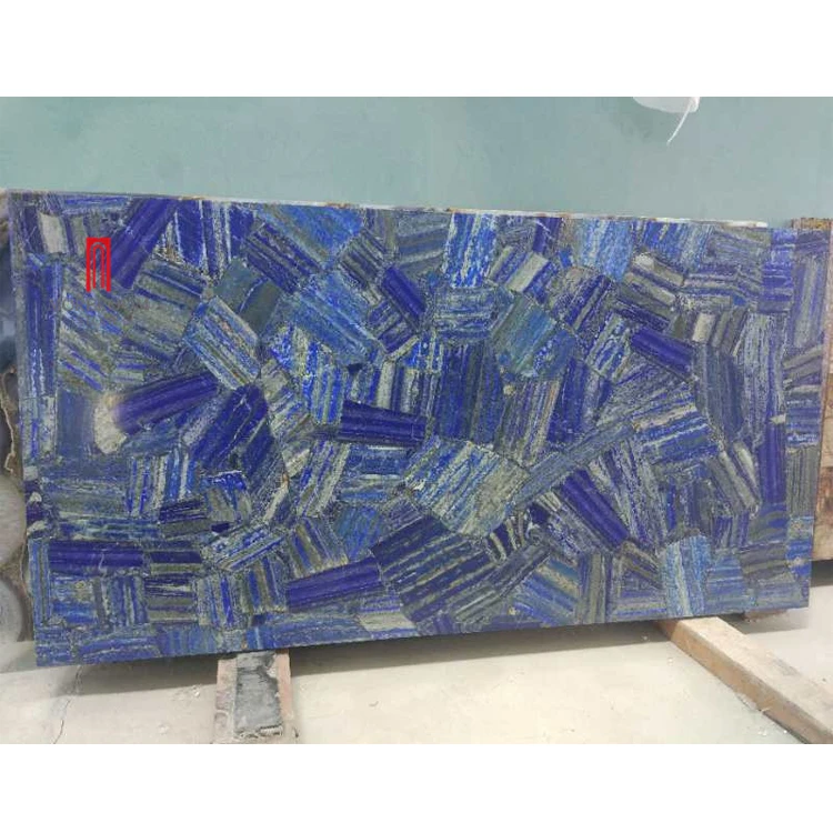 Source Luxury Stone Factory Price Lapis Lazuli Grainte Slab Blue