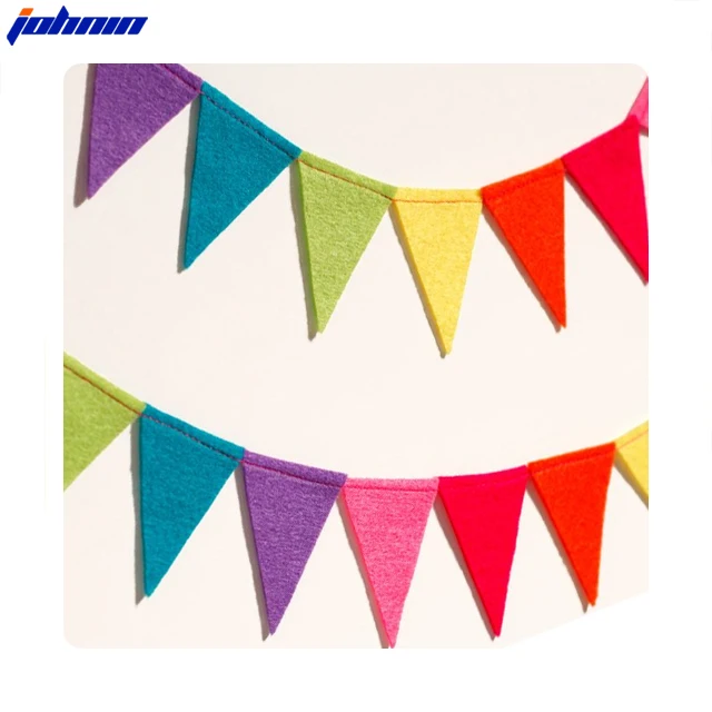 Factory Price Colorful Felts Pennants Triangle Bunting Flags For ...