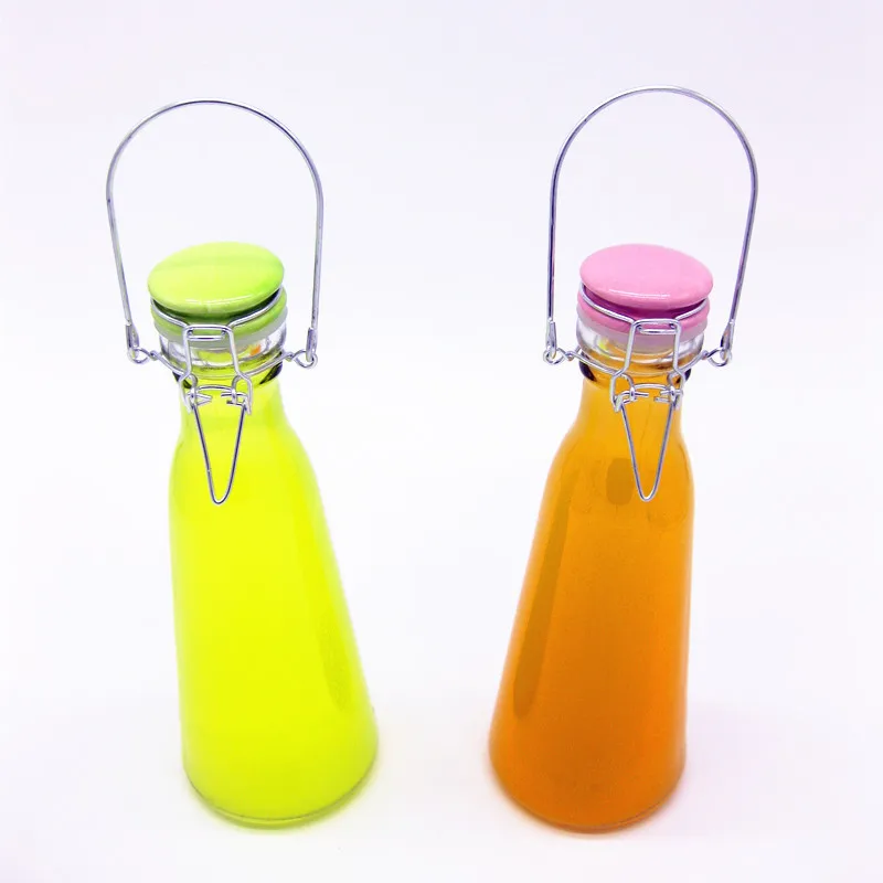 500ml/1000ml cone-shaped glass milk bottle with Screw cap