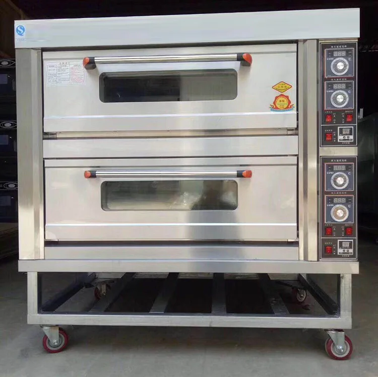 
Bakery machines equipment industrial electric cake 2 deck oven price in india 4 trays 