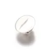 Fashion Exaggerated Big Round Flat Ring Punk Exaggerated Rings Simple Jewelry Elastic Adjustable Ring For Unisex