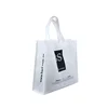 Non Woven Material Black And White Shopping Bag Gift Tote Bag For Clothing Store