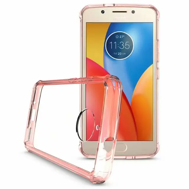 Transparent shockproof hybrid knight case cover armor Slim Armor TPU+PC phone case for Motorola Moto E4