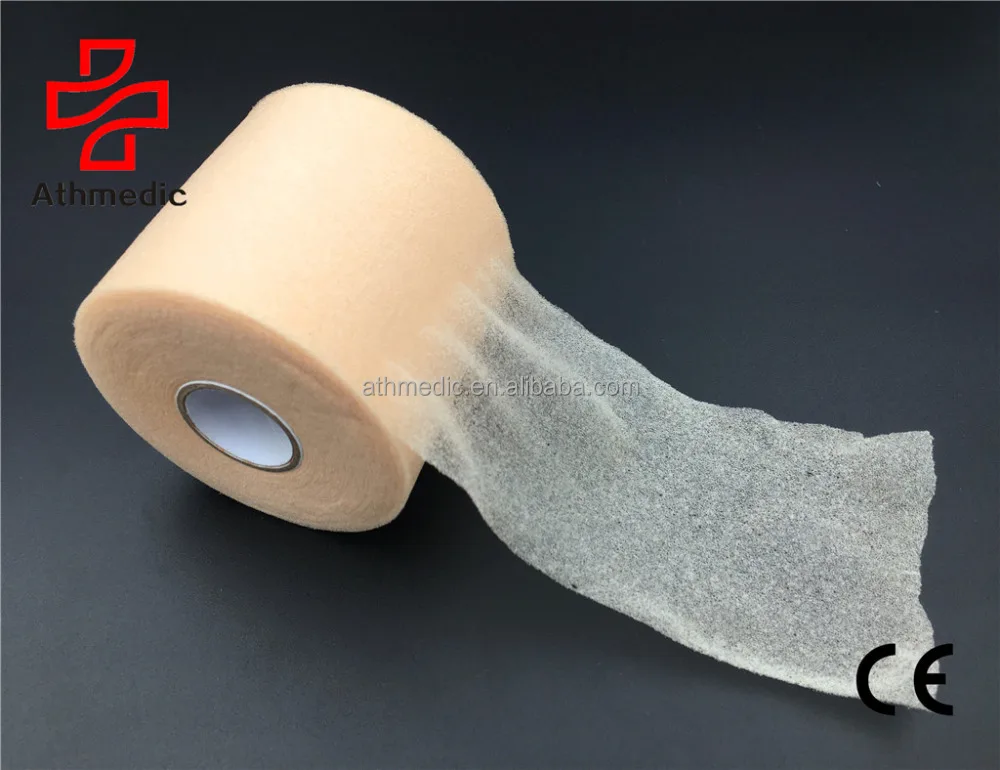 

2021 Athmedic soft tear Vibration sport athlete foam tape foam bandage Foam Under wrap Factory