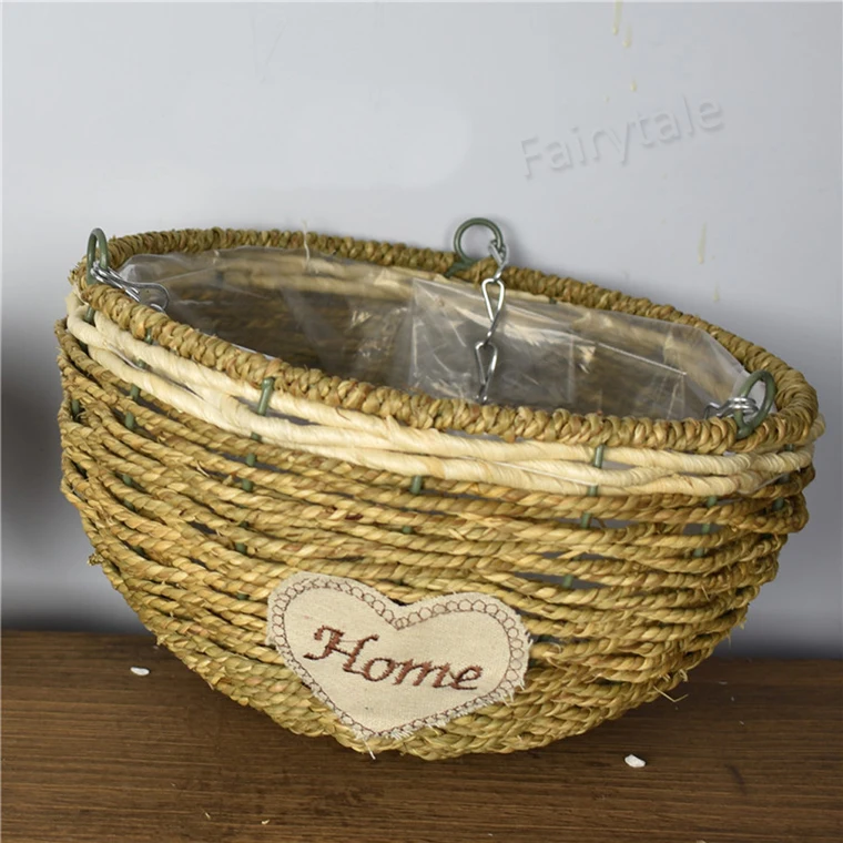 Straw Flower Basket