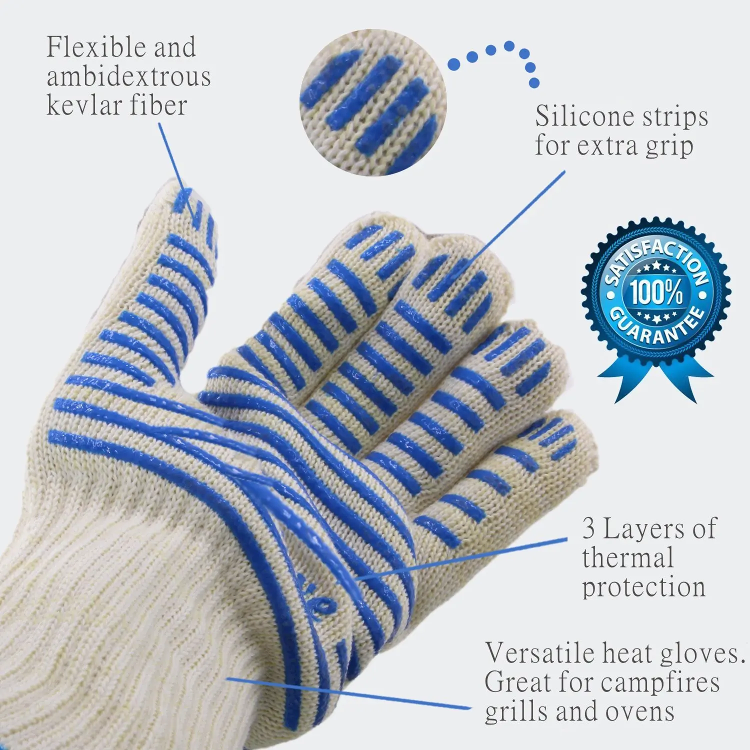 932f Extreme En407 Certified Heat Resistant Gloves Bbq Cooking Gloves