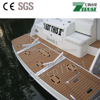 Synthetic Teak Boat Deck Flooring Plastic Teak Deck Used For Boat