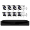 Full HD 8Channel 6TB NVR Storage 1080p Outdoor IP PoE Surveillance System Weatherproof HD Security
