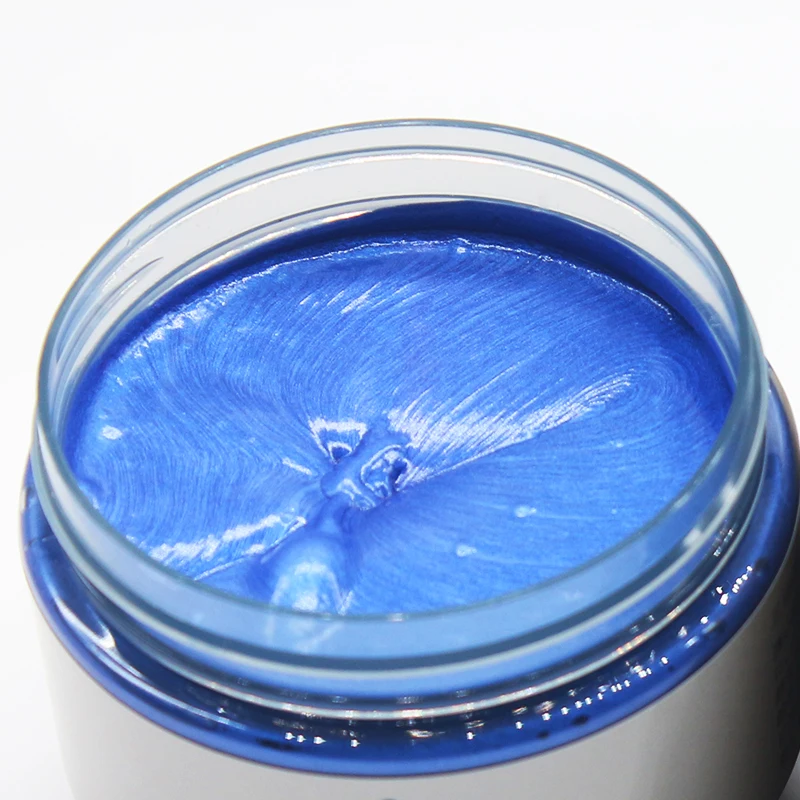 

Mofajang Temporary Hair Color Wax Styling Mud Strong Hold Hair Clay 9 colors Blue pomade