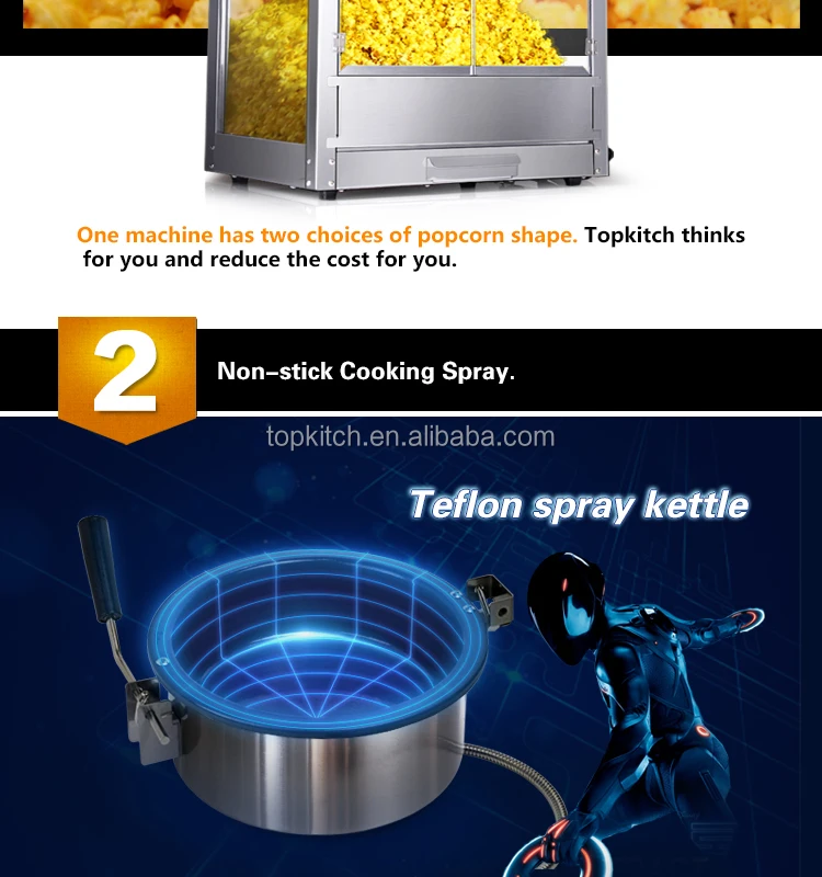 CE ETL Approved All Stainless Steel Commercial Popcorn Machine Popcorn Maker Price