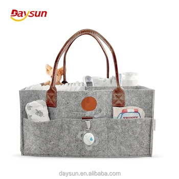 Multipurpose Use Baby Diaper Bag Caddy Organizer Multipurpose Use Baby Diaper Bag Caddy Organizer Keeps Everything Organized Leather Handle