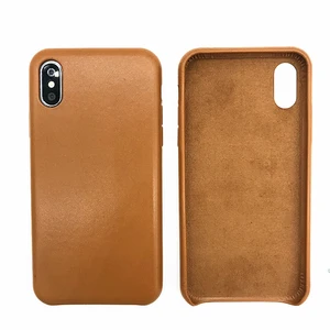 Leather Back Case Cover iPhone X