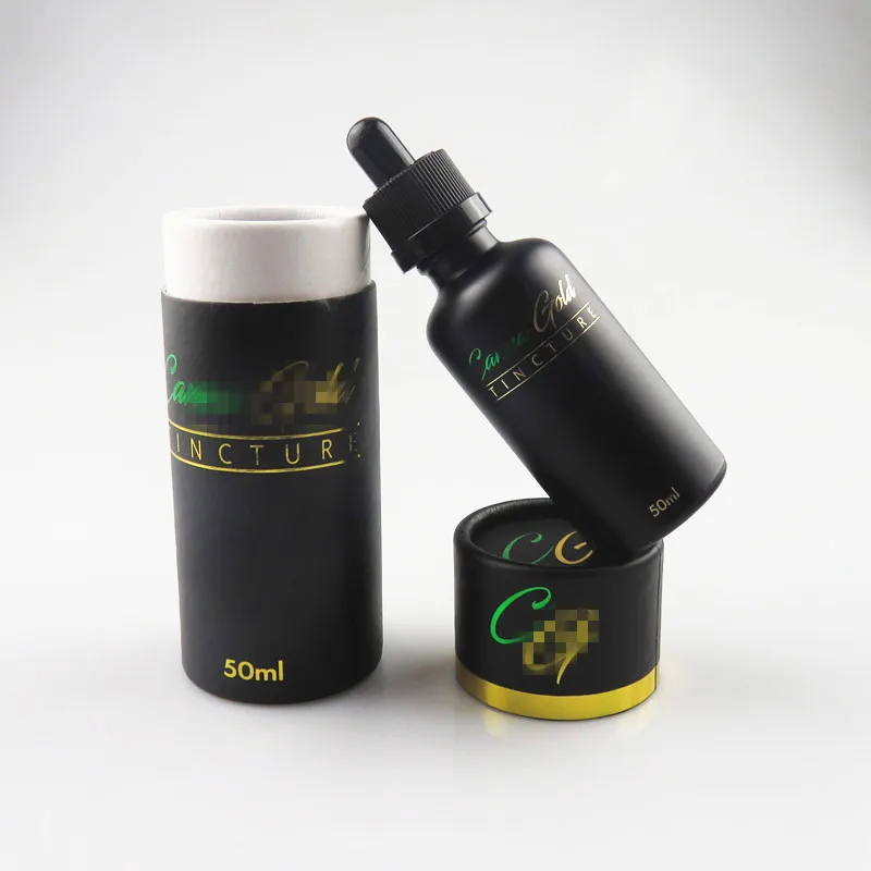 
Matte frosted black e liquid essential oil dropper 30ml glass essential oil bottle with paper tube 30ml paper tubes  (60791413040)