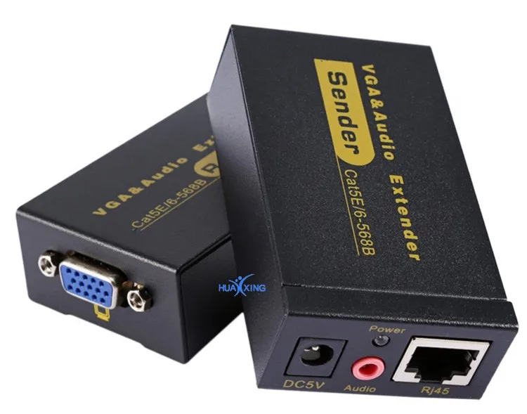 Kvm Vga Extender By Cat5/5e/6 Cable 200/300m,Sender+receiver Over The