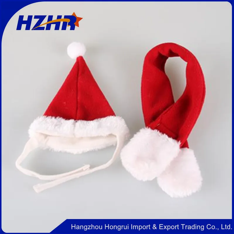 Wholesale Pet Dog Christmas Costume Dog Christmas Hat And Scarf - Buy ...