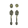 Europe Antique Style Grid Handle Lock Double Door Locks And Handles