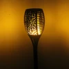 Waterproof Dancing Flame Light Controlled Solar Panel Torch Lamp for Garden