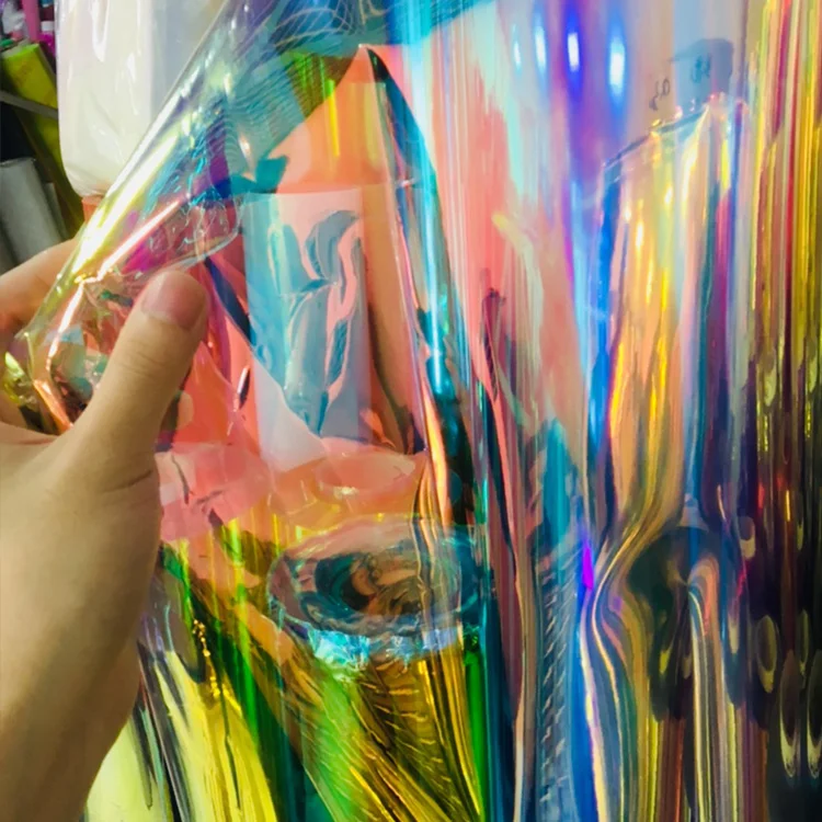 WholesaleTpu Transparent Dichroic  Lamination Film   for Making  Bags and Shoes