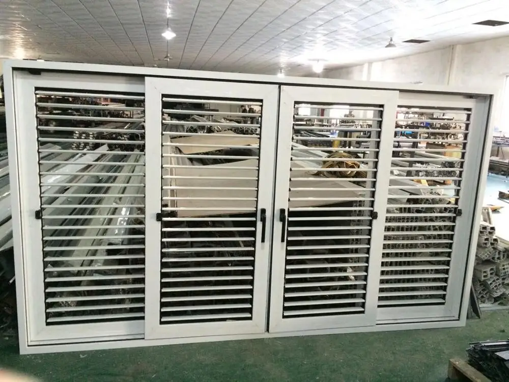 hjx aluminum louvre window shutter fixed window wnidow