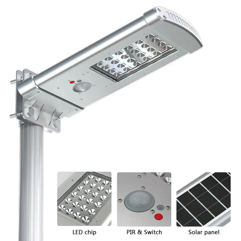 
Best factory price solar powered led street lamp 500 lumen with rechargeable battery 13200 mAh 