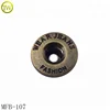 High end custom printed logo round snap jeans button for jackets