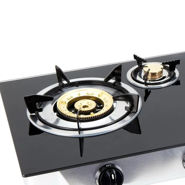 
Custom Brand Glass Cooktop 3 Burner Gas Stove Brass+ Infrared 