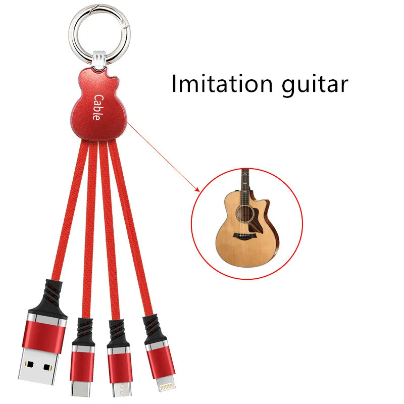 nylon braided 3 in 1USB cable Usb Data Charging Cable for phone - ANKUX.COM