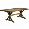 Outdoor Solid Wood Rustic Farm Table For Wedding