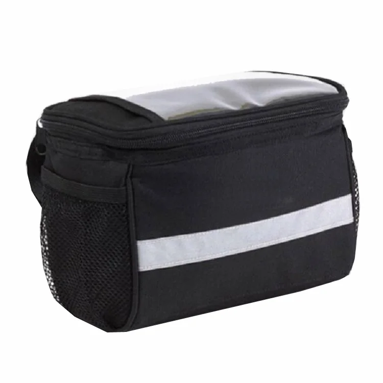 Bag Bicycle Panniers Carrying Handle with Adjustable Hooks Reflective Trim 